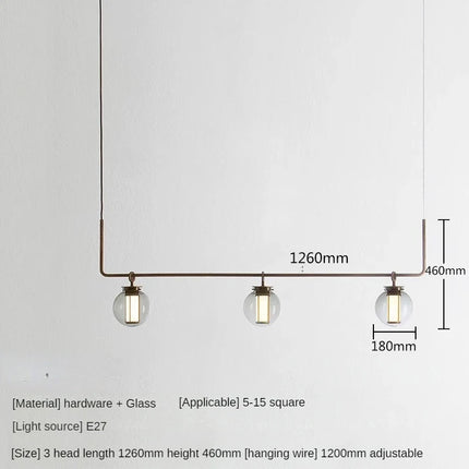 Suspension minimaliste en verre pour bar et restaurant — LZ4X9T