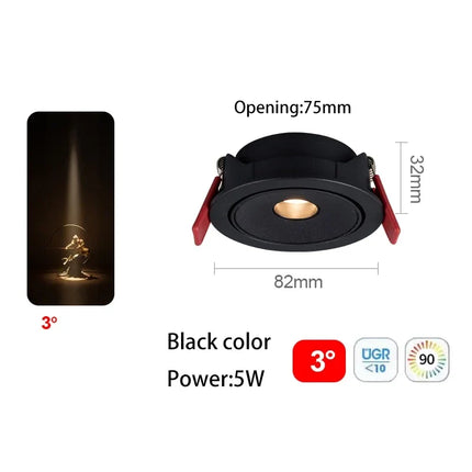 Spot LED ultra fin à faisceau orientable pour éclairage intérieur — LZ4P9XJ