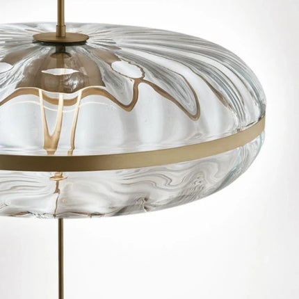 Lustre circulaire en verre style nordique pour bar et restaurant — LZ4X9P2