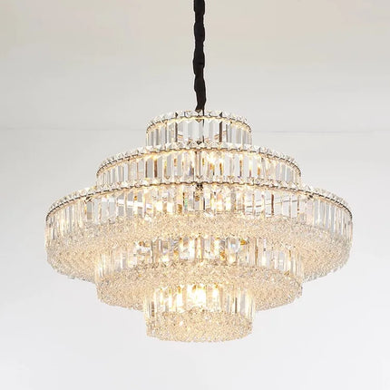 lustre led en cristal k9 rétro moderne de luxe