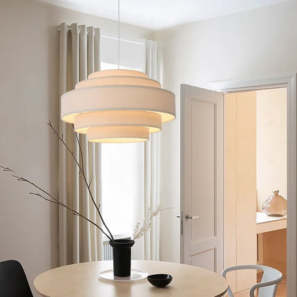 Lustre suspension en tissu pour éclairage minimaliste personnalisé — LZ4X9M