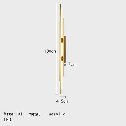 Applique murale LED au design minimaliste art déco — LZ4X9P2