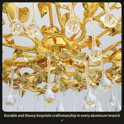 Lustre vintage en cristal au design élégant pour intérieur moderne — LZ4X9P