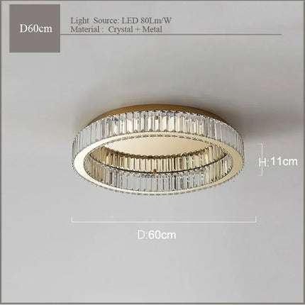 Plafonnier en cristal pour décoration intérieure moderne — LZ4X9T2