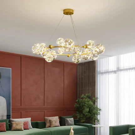 Lustre suspension nordique moderne effet étoilé pour intérieur créatif — LZ4X9Q7F