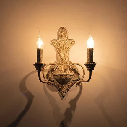 Applique murale double tête en fer style rétro américain — LZ4X9Q2