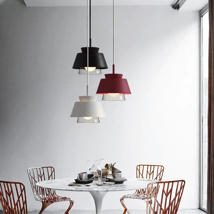 Suspension décorative en verre et fer style nordique pour intérieur — LZ4M9X2