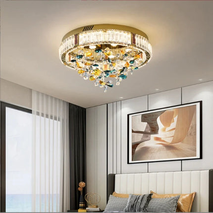 Plafonnier luxe en cristal pour intérieur de villa moderne — LZ4XJ9