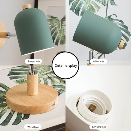 Applique murale nordique en fer et bois au design moderne — LZ4X9P2