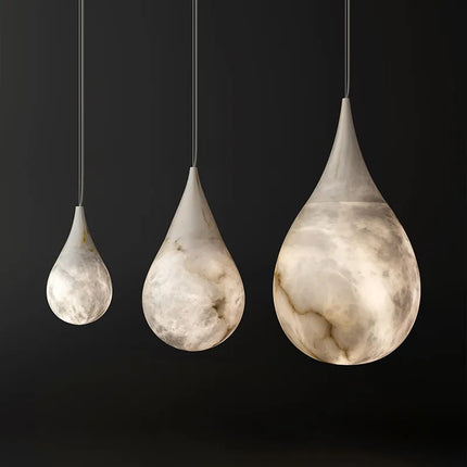 Suspension goutte de pluie albâtre style postmoderne minimaliste pour chambres et restaurants — LZ4X9T
