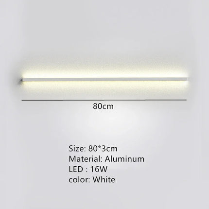 applique murale led moderne avec interrupteur de gradation pour décoration