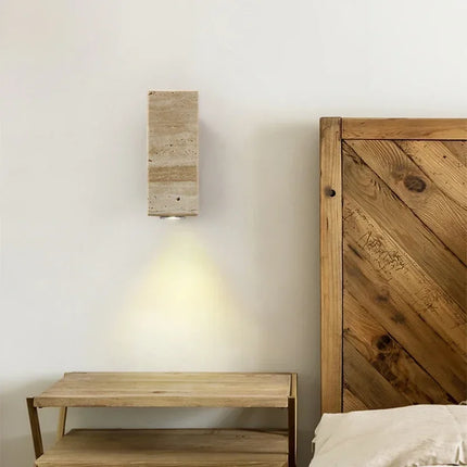 Applique murale LED en marbre style wabi sabi pour intérieur — LZ4X9Q2