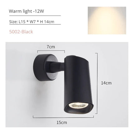 Applique murale LED rotative au design moderne pour intérieur — LZ4T9XQ