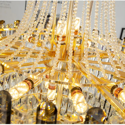 Lustre en cristal au design contemporain pour intérieur élégant — LZ4XJ9
