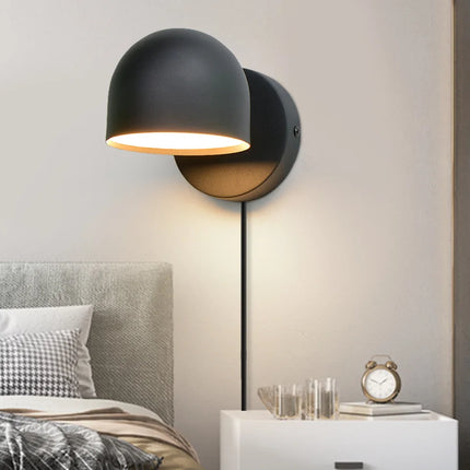 Applique murale LED tactile orientable 350° avec variateur et prise — LZ4X9P2