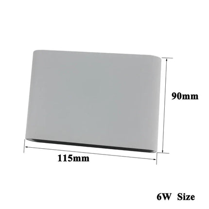 Applique murale extérieure en aluminium étanche design moderne — LZ4X9P2