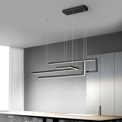Suspension LED rectangulaire moderne à intensité variable — LZ4X9M