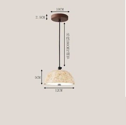 Lustre en pierre style wabi-sabi rétro nordique pour ambiance zen — LZ4T9Q2F