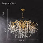 D94cm-11 Têtes Or / Blanc chaud