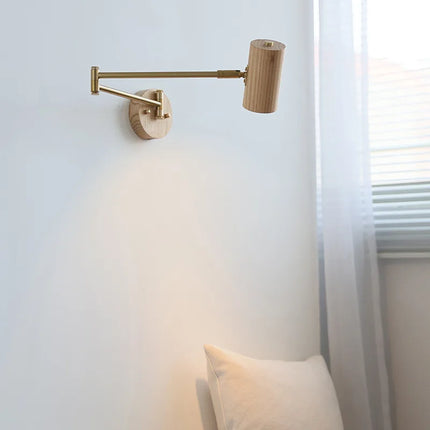Applique murale Wabi-Sabi à bras long pivotant avec interrupteur — LZ4XJ9