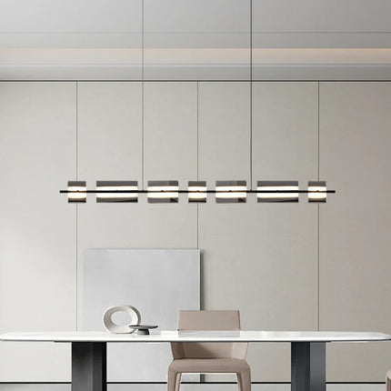 Lustre suspension minimaliste en cuivre et verre moderne — LZ4X9T2