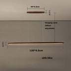 120cm / White pine wood / White light