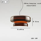 Dia60cm Ambre / Lumière blanche