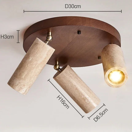 Plafonnier LED style japonais vintage pour intérieur et extérieur — LZ4X9M