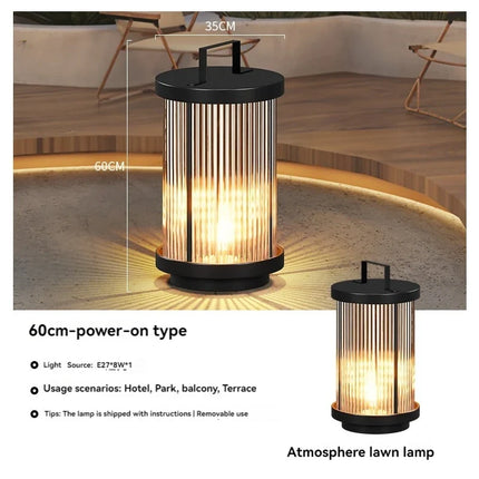 Lampadaire solaire extérieur étanche en verre pour jardin — LZ4X9P2Q
