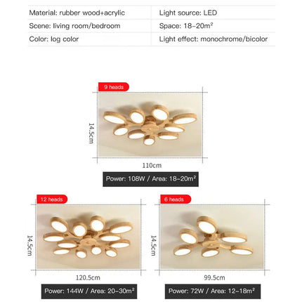 Lustre LED moderne design arbre pour décoration intérieure — LZ4X9T1