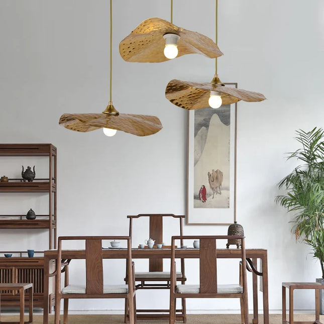 suspension rétro en cuivre pour éclairage créatif et original