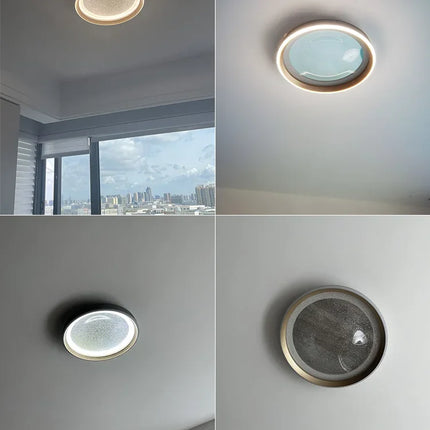 Plafonnier rond moderne effet ciel étoilé pour chambre et balcon — LZ4X9P