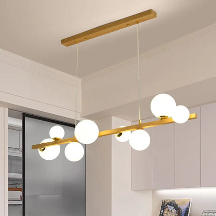 Lustre suspension avec abat-jour en verre décoratif pour maison — LZ4R9XQ