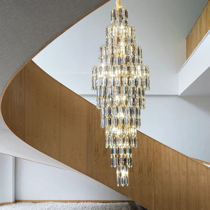 Lustre en cristal pour escalier et hall d’hôtel — LZ4X9T2
