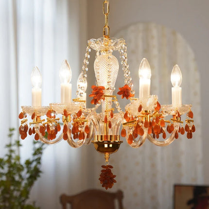 Lustre en cristal pour éclairage de jardin et restaurant — LZ4X9T1