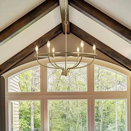 Lustre suspension multi-têtes style industriel et loft en fer — LZ4X9M
