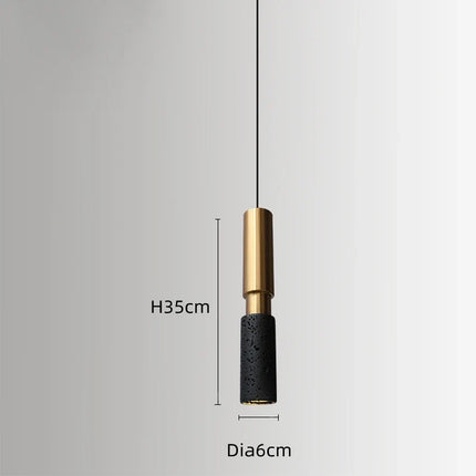 Suspension De Style Industriel Rétro Trou Noir Pierre LED Pendel Art Nordique Design Lustre pour Bar Salle À Manger Chambre