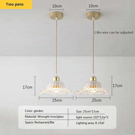 Suspension en verre au design moderne pour décoration intérieure — LZ4P9X