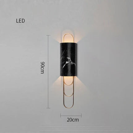 Applique murale LED moderne en marbre style internet pour hôtel et café — LZ4D7XQ