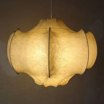 Lustre suspension en soie style wabi-sabi pour intérieur — LZ4X9T2