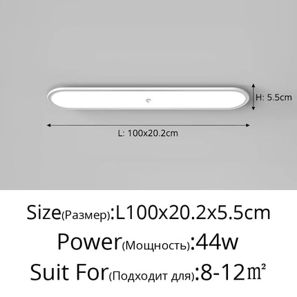 Plafonnier LED ultra-mince avec détecteur de présence — LZ4X9Q2