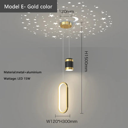 Suspension moderne pour éclairage intérieur en barre — LZ4X9T
