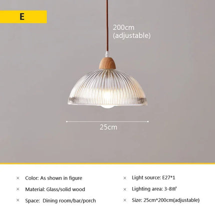 Suspension en verre au style japonais vintage pour intérieur — LZ4Q7M2