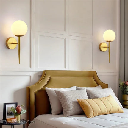 Applique murale LED nordique boule de verre décorative — LZ4X9P