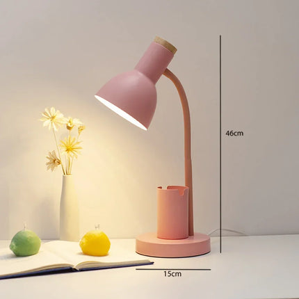 Lampe de bureau LED nordique avec porte-stylo décoratif — LZ4X9P