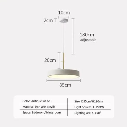 suspension led multicolore design pour éclairage intérieur moderne