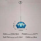 B Bleu D30x18cm