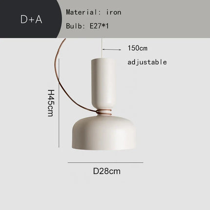 Lustre moderne en métal avec fil réglable — LZ4P9XQ