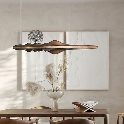 Suspension nordique en bois et résine décorative — LZ4P9XQ