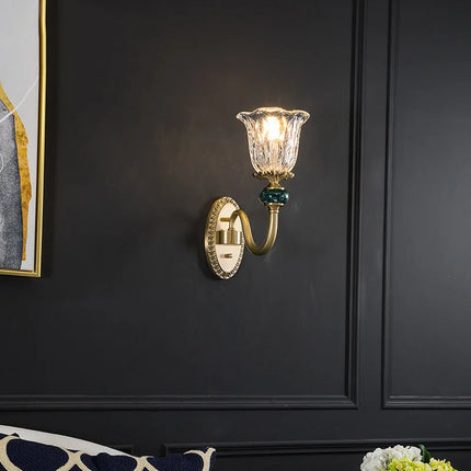 Applique murale rétro dorée pour décoration intérieure élégante — LZ4X9P2
